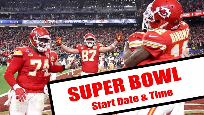 super bowl start date time